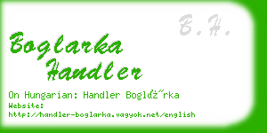 boglarka handler business card